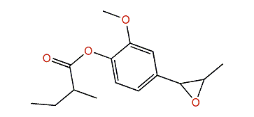 2-Methoxy-4-(3-methyloxiran-2-yl)-phenyl 2-methylbutyrate
